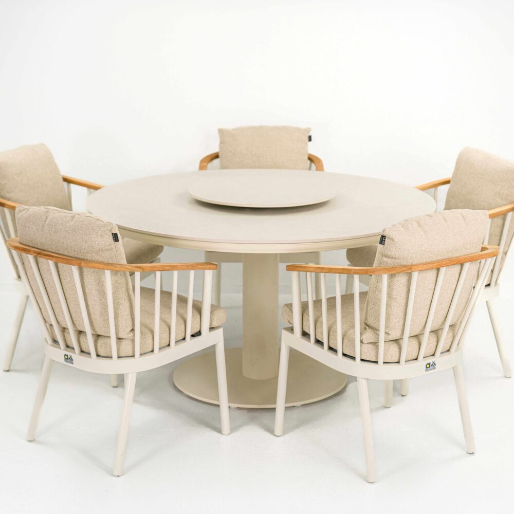 Condor Dining x Melville tuinset ⌀140cm - oyster