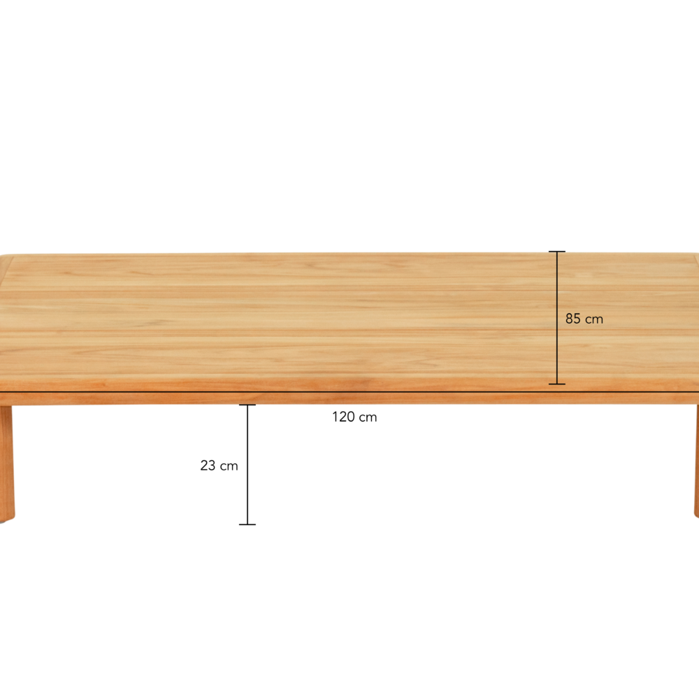 Sling salontafel teak